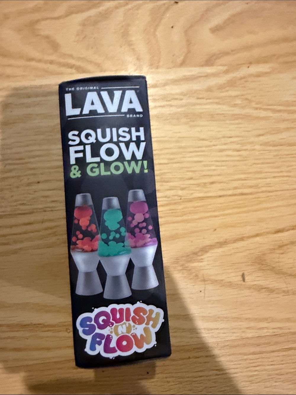 LAVA Glow-in-the-Dark Mini Lava Lamp - Teal & Green Schylling Squishy - Picture 3 of 6